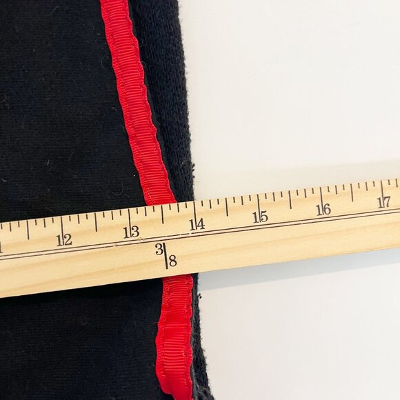 I AM GIA Mercury Red Striped Reflective Cropped Sweatshirt Hoodie - Size Small - Picture 7 of 7